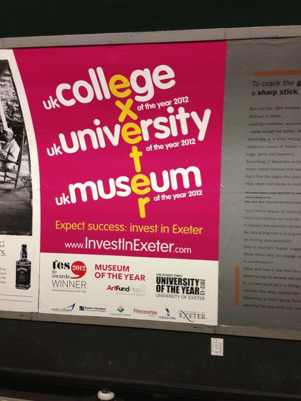 bayleyuk's tweet photo. Fab to see Exeter bigging it up! #exeter http://t.co/KIJcURGHp7
