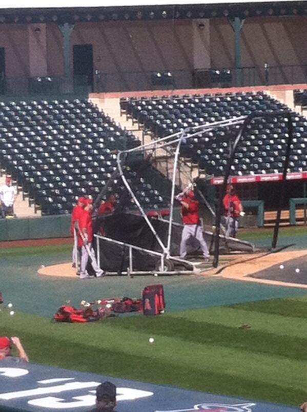 coachdingmann's tweet image. Watching #angels take batting practice! Hamilton mashes. #ohgoodforme