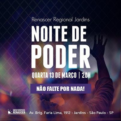 Hoje na <a href="/renascerjardins/">Regional Jardins</a>! #NÃOPERCA #VEMRENASCER