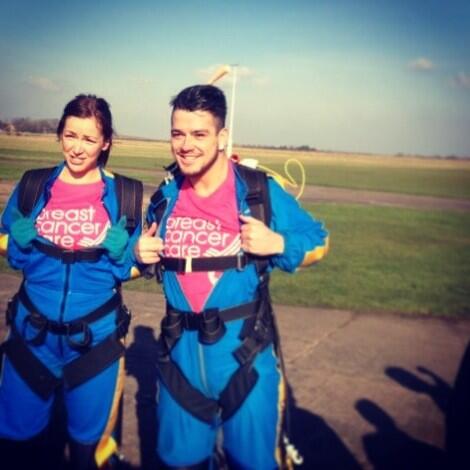 Kris_Kirwan's tweet image. @Dorothy_Perkins Myself &amp;amp; Sam after our Skydive for Breast Cancer Care. #1Jump #13,000ft Raising an amazing #£1,500