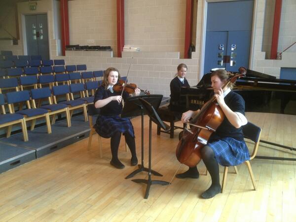 Dollar Academy Trio playing Clara Schumann Piano Trio G min beautifully