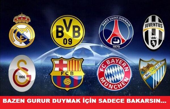 Çeyrek Finaldeki Muhtemel Rakiplerimiz: Bayern Munich, B.Dortmund, PSG, Juventus, Malaga, Barcelona, ve Real Madrid