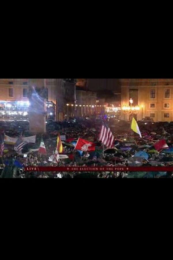 Jon_Schex's tweet photo. Washington State fans take @CollegeGameDay flag tradition to new level. #pope #Vatican @cbfowler http://t.co/iOqgHqB2Bo