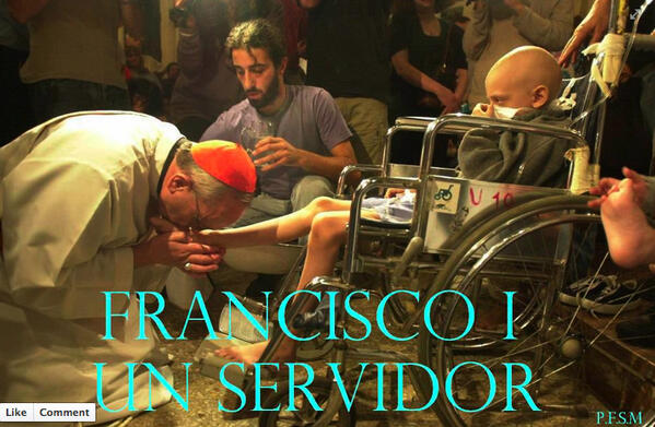 annams59's tweet photo. This pic has been shared by at least 8 friends of mine on facebook (Pope Francis kissing feet of an AIDS patient) http://t.co/aPWFFJVgJ4