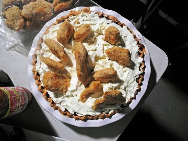 There was a crime committed to this pie who could have done such a thing?!