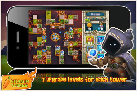 AppsKoo's tweet photo. 【限时免费】魔晶守卫战--Treasure Defense HD：别样风格的塔防游戏，界面简单明了。游戏中玩家有三种不同的塔防进行搭配，杀死怪物可以获得金币升级。下载地址：http://t.co/JyBwRAxpde http://t.co/C5ZOzMtONt