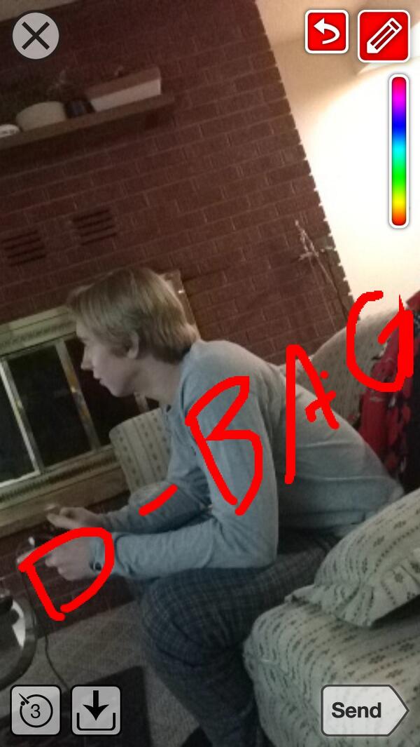 sam_burstein's tweet photo. Douche of the day goes to @Tadcramer #faggot http://t.co/0WtISZXvqd