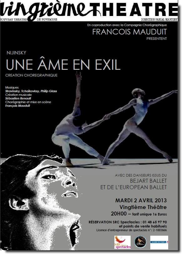 dansomanie's tweet image. 2 avril 2013 au Vingtième Théâtre [Paris] - Création de "Nijinsky", choré. de F. #Mauduit forum-dansomanie.net/forum/viewtopi…
