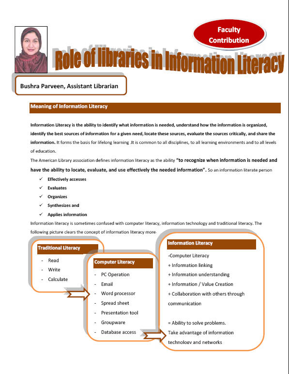 pharmacycollege's tweet photo. Role of Library in Information Literacy - 1/2 http://t.co/jBKzbrtmRY