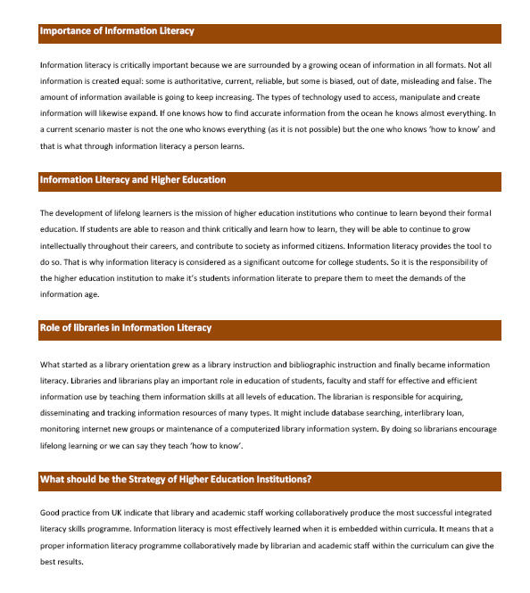 pharmacycollege's tweet photo. Role of Library in Information Literacy - 2/2 http://t.co/Mz6RaMhkaU