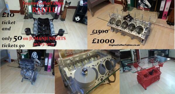 enginecoffees's tweet image. THis tables coming for Jumanji Nights event on 30/03/2013. 
#jumanji #bmw #rover #formula1 #enginecoffeetables