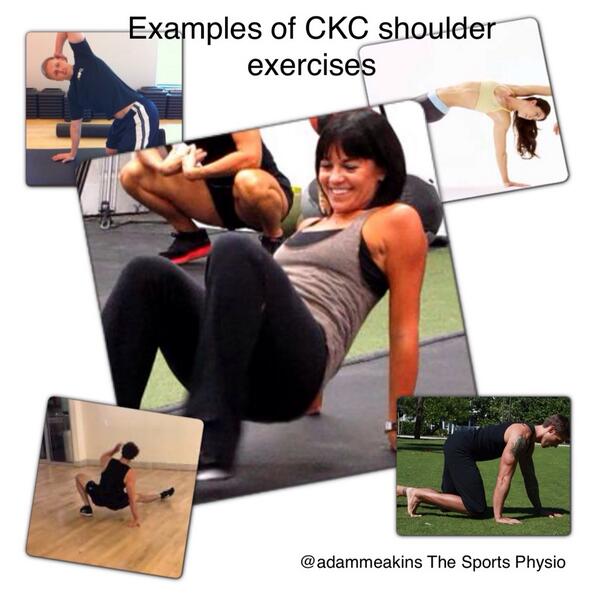 AdamMeakins's tweet photo. However I do like these 'type' of CKC exercises for shoulders, obv for the right patient #Dynanic #Fun #Challenging http://t.co/RwNWOCzF5k