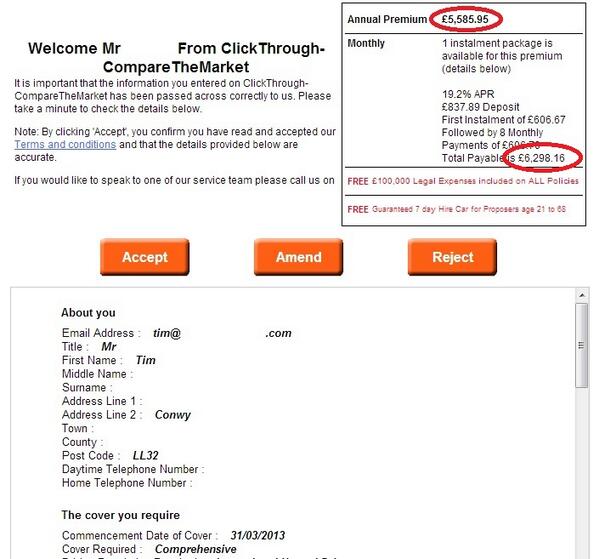 tmTMDesigns's tweet image. Insurance due, this one made me smile. Free mug from our range to anyone who can guess what car I'm trying to insure!