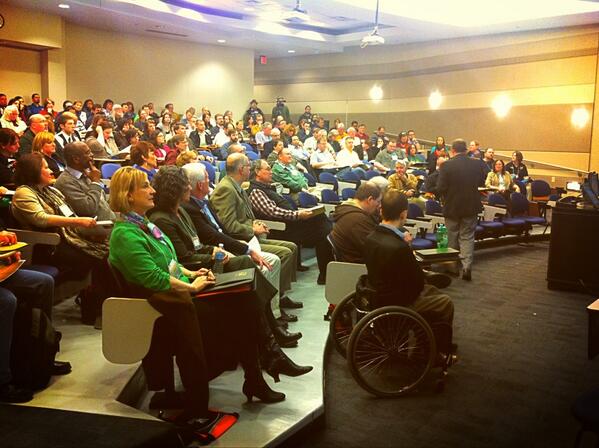 SandTInfoTech's tweet photo. It's a full house at the #tlt2013 keynote. http://t.co/vuLwVy33my