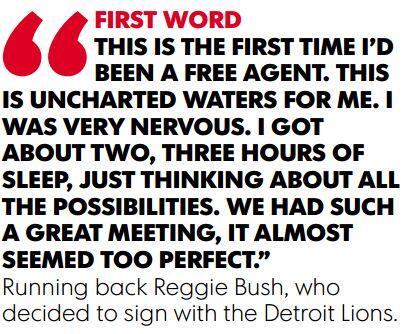 Reggie Bush on signing with Lions: 