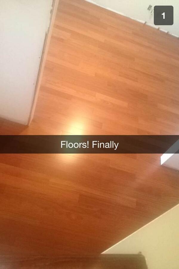 CollDougherty's tweet image. only I would get excited about getting this snapchat #postsandy #hardwood #floors #yayy