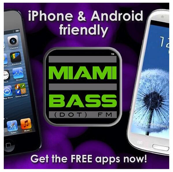 DjEzone850's tweet photo. MIAMI BASS 24/7 DOWNLOAD THE APP FOR YOUR IPHONE &amp; ANDROID DEVICES NOW!!! @MiamiBassFM @miamibassradio http://t.co/itsbdQnvw3