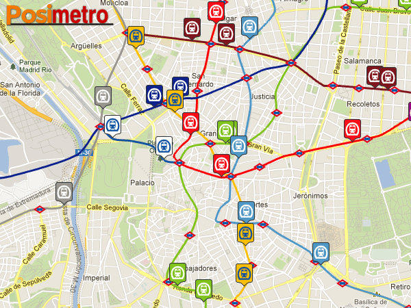 NebulaCodex's tweet image. Hemos querido probar el motor de Positrén con otras redes. Así se vería el #Metro de Madrid: posimetro.nebulacodex.com