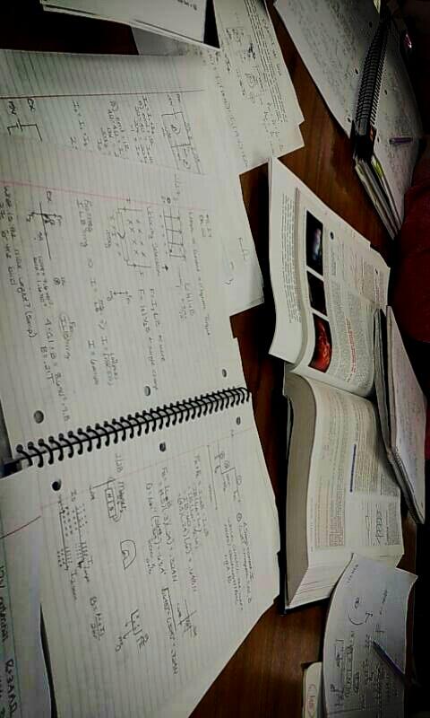 SavStab's tweet image. Last minute cram session in the library #PhysicsTest