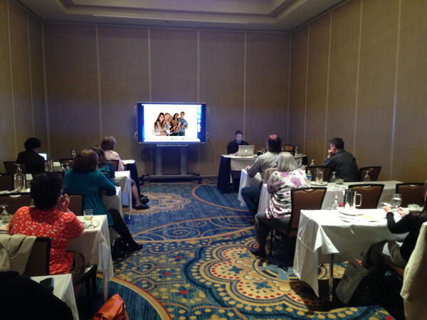 DigConnectMedia's tweet image. Chad J. Treadway from Cube Creative is teaching about Data Merge in InDesign for your college. Cool tech! #PRIMA2013