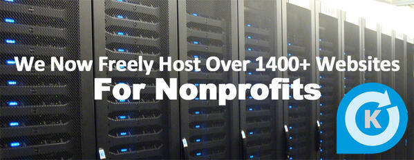 KerstnerFDN's tweet photo. Today we reached over 1400+ websites that we host free of charge for nonprofits. http://t.co/54LayaNfUy