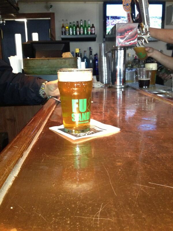 Beerstaindlettr's tweet image. #FUSandy pouring at Black Whale bar in Beach Haven, Long Beach Island