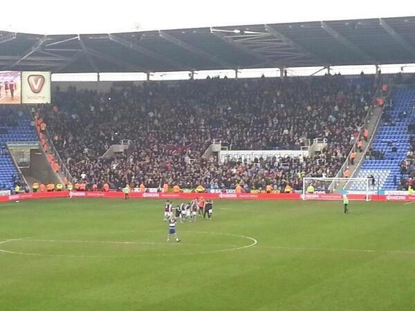AVFCarmy's tweet photo. After the final whistle at reading. http://t.co/HTFxAq9eiS
