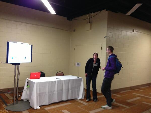 MrChase's tweet image. My little girl at the science fair. #dml2013 @mozzadrella