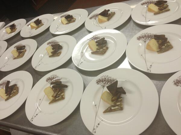 Muenster hexaire, fig-almond cake, medjool dates.