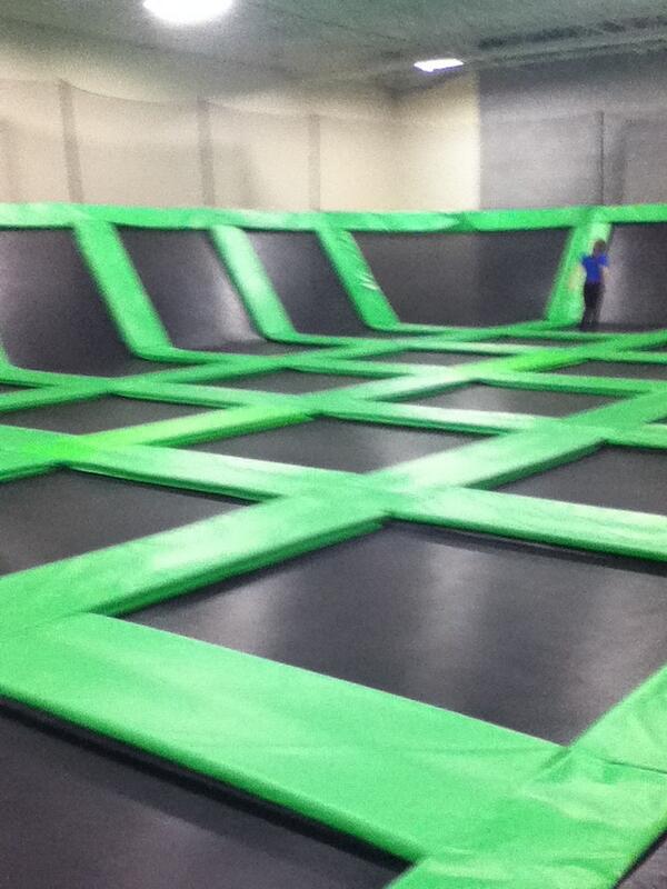 looks4unicorns's tweet photo. Spent the whole day jumping on trampolines at airbound! 
Such an awesome time! http://t.co/bmfSUhkSbh