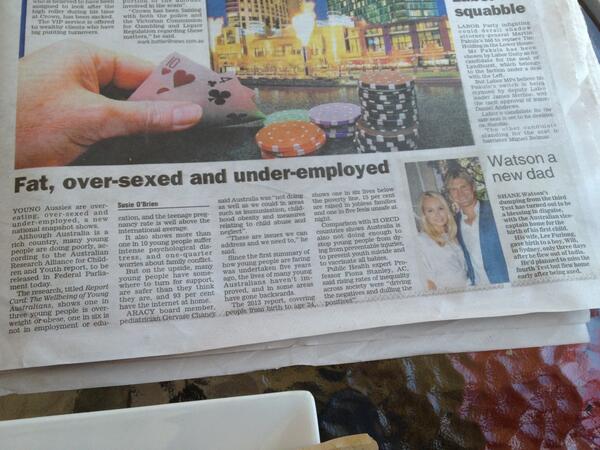 ZoshPit's tweet image. Great article placement @heraldsunonline #auscricket #homeworkgate