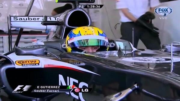 Diegomtzc's tweet photo. Vamos #esteban! Otro mexicano en la F1!! http://t.co/7V3B57zhGJ