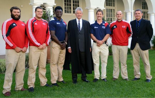 "<a href="/GreyHighSchool/">Grey High School</a>: Fantastic having the NMMU VC Squad at Grey!!@buysmeister10 <a href="/MartinFerreira0/">Martin</a>   #backyourboytjies "