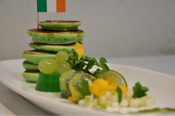 Madspud's tweet photo. Paddy's day on Sunday. Come for our green hot cakes!! http://t.co/RJucQfR8eC