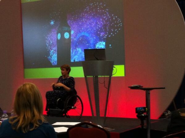 IRIS_Connect's tweet image. Tani Grey-Thompson at #outstandingandbeyond (spot our new discovery kit capturing the talk?)