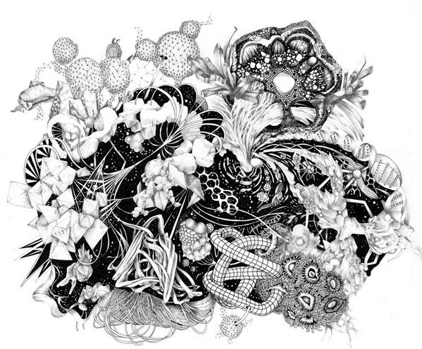 Just finishing our new drawings for Space is the Place, an exhibition of #sci-fi inspired art in Copenhagen this June