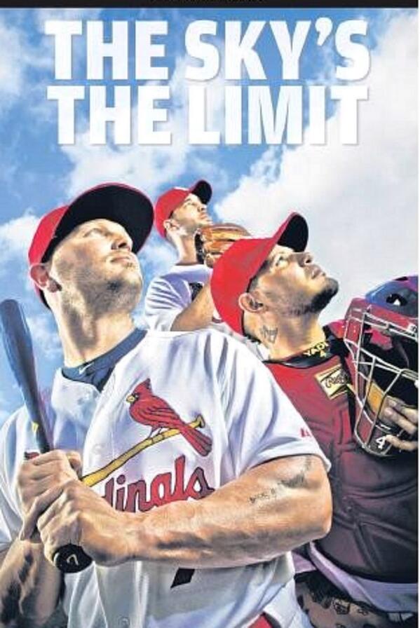 Cardinals105282's tweet image. #StLPostDispatch Cover to Team PD's 2013 #Cardinals, #MLB preview section, by @pdchris &amp;amp; Co. #StLCards