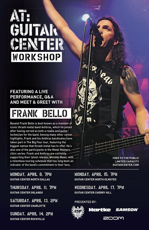 Come hang with me on my GUITAR CENTER CLINIC TOUR!! GOOD TIMES!!