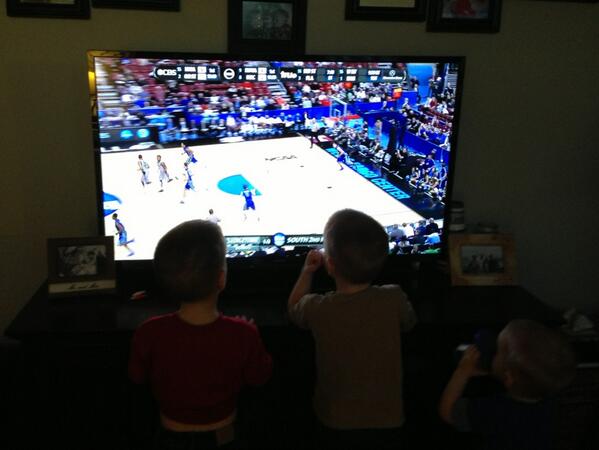 BillyVannoy's tweet photo. Grooming my future Georgetown basketball fans...  Hoya Saxa boys, Hoya Saxa. http://t.co/uJyW8SLdbb