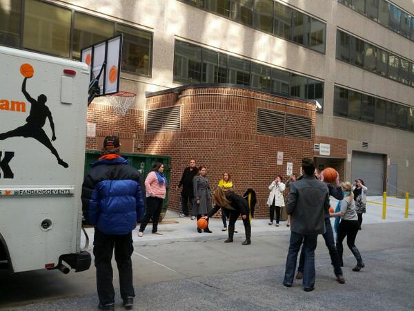 FandangoEvents's tweet image. @GEPDMC enjoying the #FastBreak #NothingButEvents