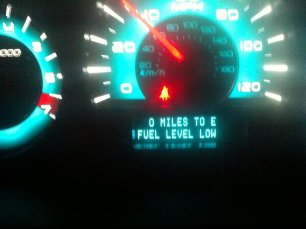 EvanDavidoff83's tweet photo. Think my car may have been lying to me... http://t.co/YjXblXElPw