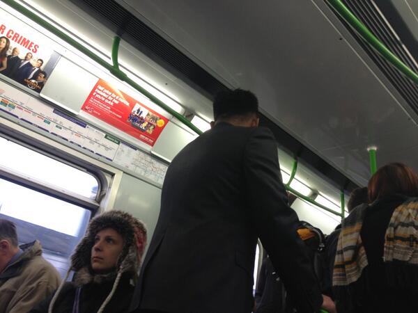 theTomKell's tweet image. Another idiot on the @districtline - this time: the seat is not somewhere to leave your rubbish. #uktrain
