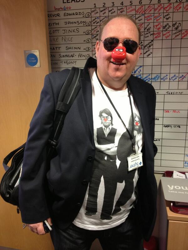 ToyotaWorldBham's tweet photo. Keith Edwards our Corporate Manager smiling at the £130 we have raised today with our raffle for #RND #rednoseday http://t.co/VQKZSrFoOF