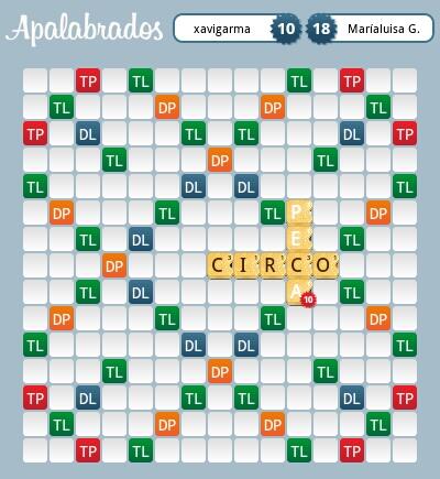 xavigarma's tweet photo. xavigarma jugó 'PECA' por 10 puntos contra marialuisa.garcia.1650 @Apalabrados #EtermaxGames http://t.co/4aBHz7tQjJ