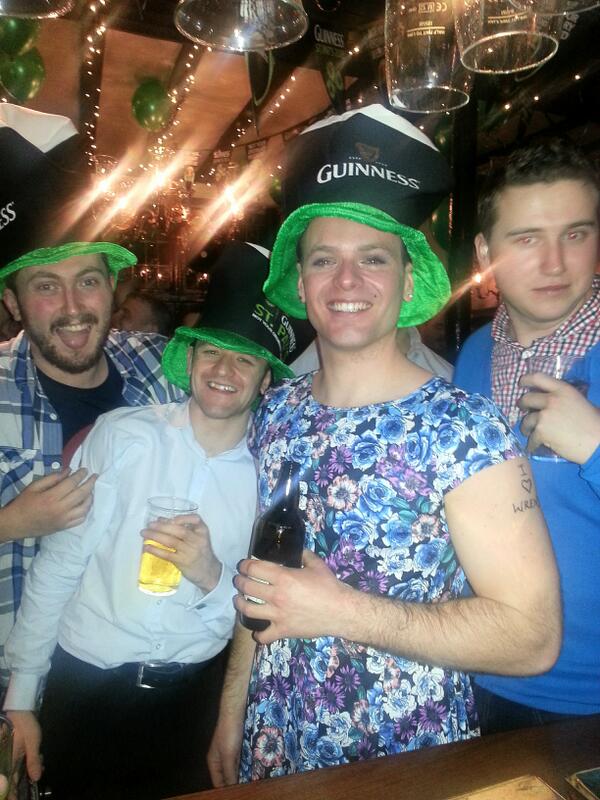 GreyhoundsSoho's tweet photo. The first winners of paddy's day prizes. Well done to graeme and the stags! http://t.co/6nuAIM5TT4