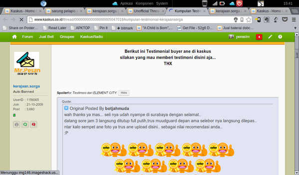 Testimoni Prime id "kerajaan.sorga" sejak 2010 Skrg pake id "perasim" selain itu BUKAN I'D KAMI di #kaskus #fjbkaskus