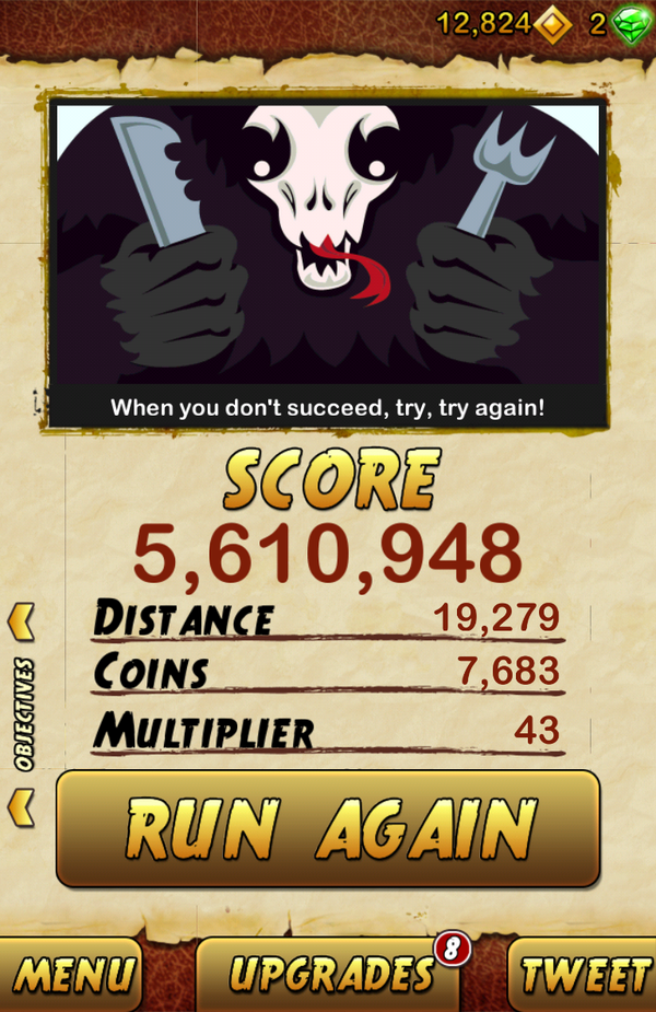 AlexLong's tweet photo. I got 5610948 points while escaping from a Giant Demon Monkey. Beat that! http://t.co/S3k47JyPFg http://t.co/sFuzAQPCiN
