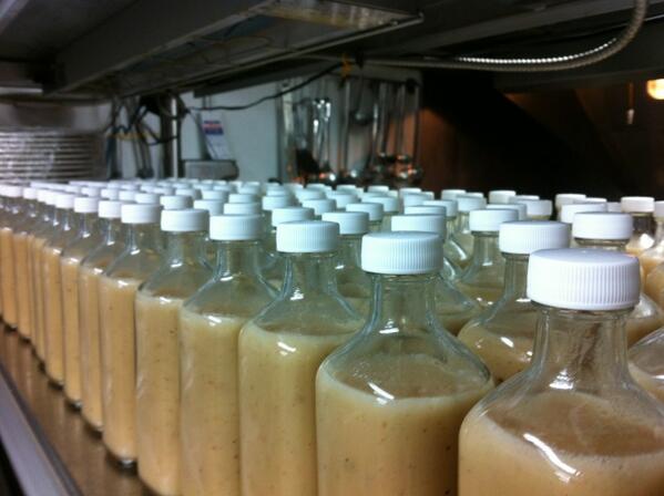 RCordonier's tweet photo. Ah oui! First run of 2013 preserves hot off the stove! Signature Roasted Apple Vinaigrette #yum http://t.co/5f8OmywFTt