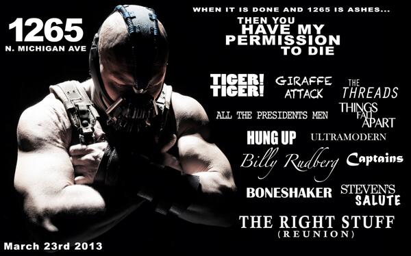 PunkPresidents's tweet photo. I made this poster. Oh, and @TheRightStuffHC will be playing, I guess. http://t.co/eMMtL1AgT8