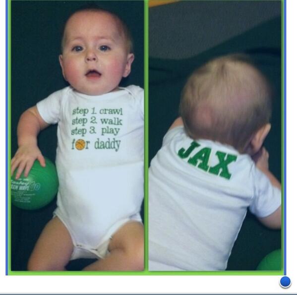 easleyhs's tweet photo. Green and White Day and no better way to end this week but with a picture of Jax. http://t.co/r6WPpo7XpH